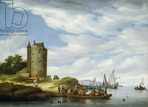 Ruisdael, Jacob: Estuaire de la rivière avec Watchtower