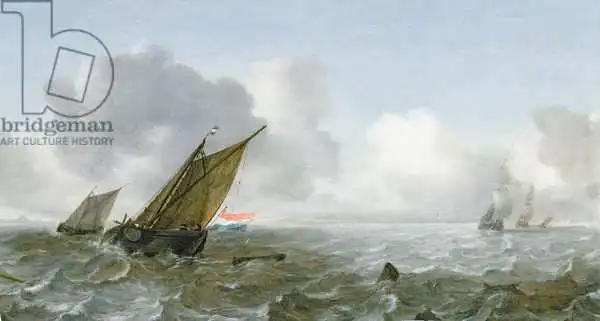 Porcellis, Jan: Expédition au large dans une brise, 17e siècle