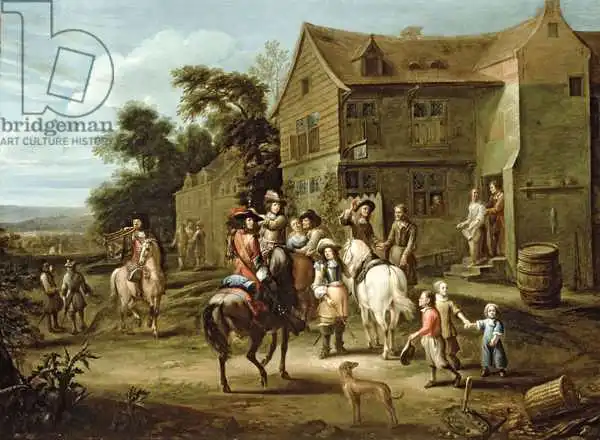 Tilborgh, Gillis van: Prince William of Orange with Huntsmen