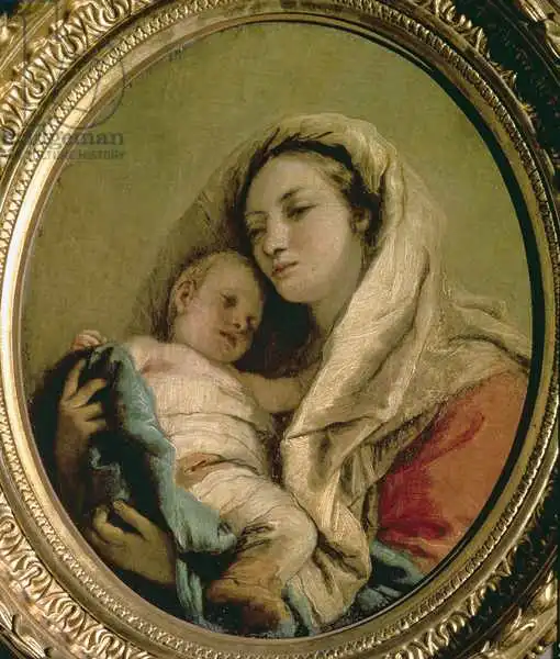 Tiepolo, Giovanni Domenico: Madonna with Sleeping Child, 1780s