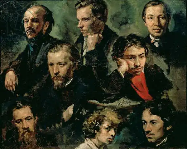 Maximov, Vasily: Autoportrait et portraits d