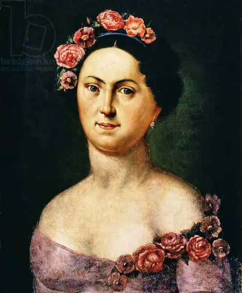 Russian school (19th century): Portrait of Avdotia Istomina, 1830s