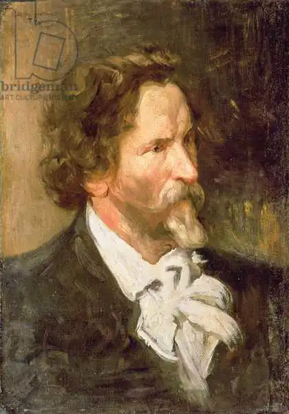 Kustodiev, Boris Mikhailovich: Portrait of Ilja Repin (1844-1930)
