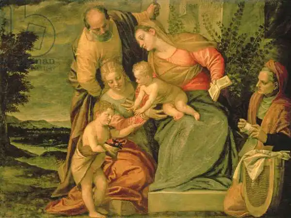 Veronese, Paolo: The Holy Family with St. Elizabeth and John the Baptist
