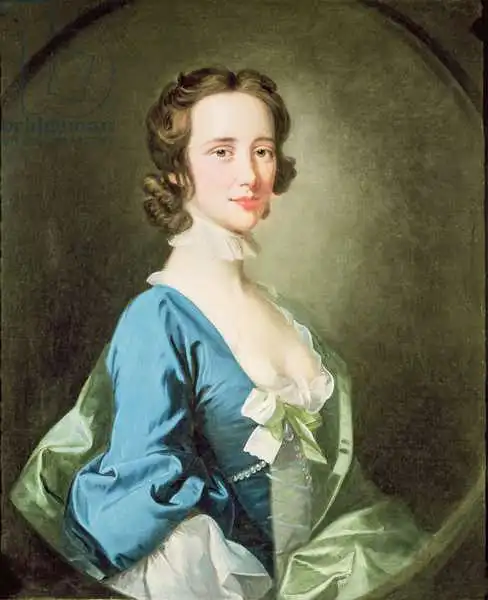English school (18th century): Portrait of a Woman
