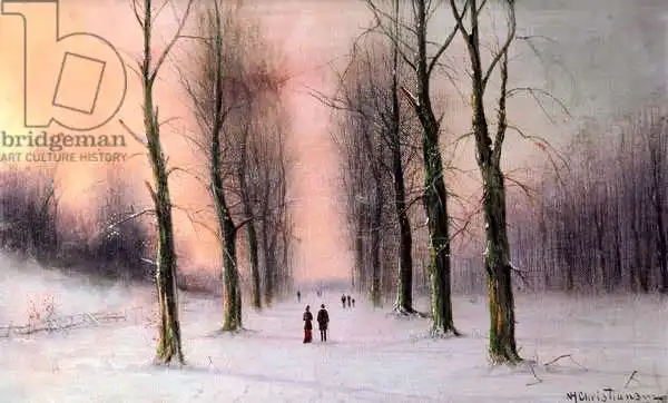 Christiansen, Nils Hans: Snow Scene-Wanstead Park