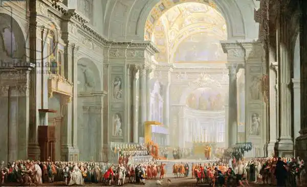 Pannini, Paolo Giovanni: Interior of a St. Peter