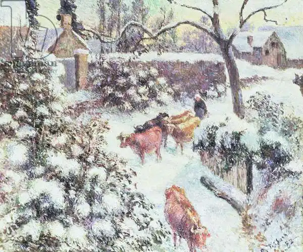 Pissarro, Camille: Effet de Neige a Montfoucault