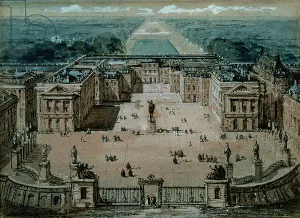 Loir, Luigi: Vue de Versailles