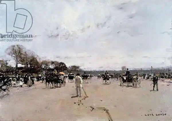 Loir, Luigi: Carriages on the Champs Elysees