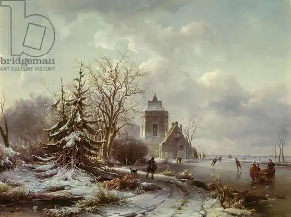 Schelfhout, Andreas: Winter Scene, 19th century