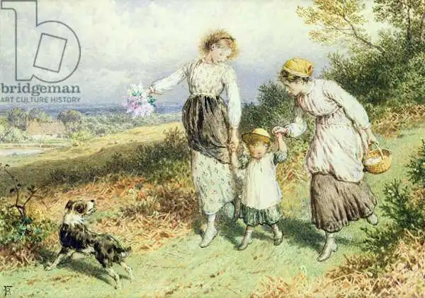 Foster, Myles Birket: Returning from the Village, 19th century