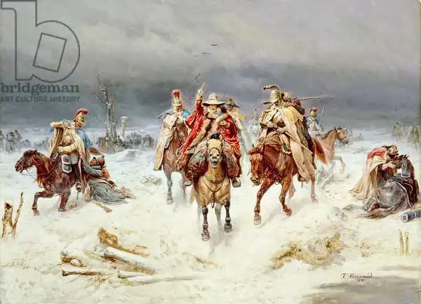 Willewalde, Bogdan: French Forces Crossing the River Berezina in November 1812