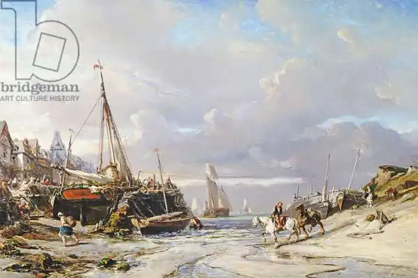 Isabey, Louis Eugene Gabriel: Port en Bretagne