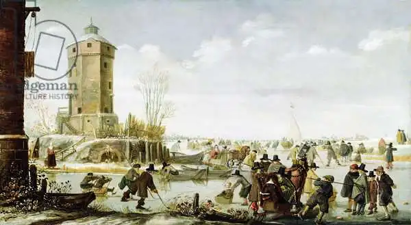 Avercamp, Barent: Skating Scene