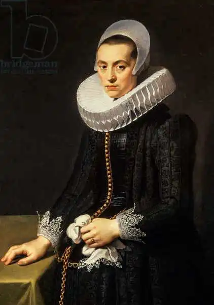 Eliasz, Nicolaes: Portrait of a Lady in a Black Dress
