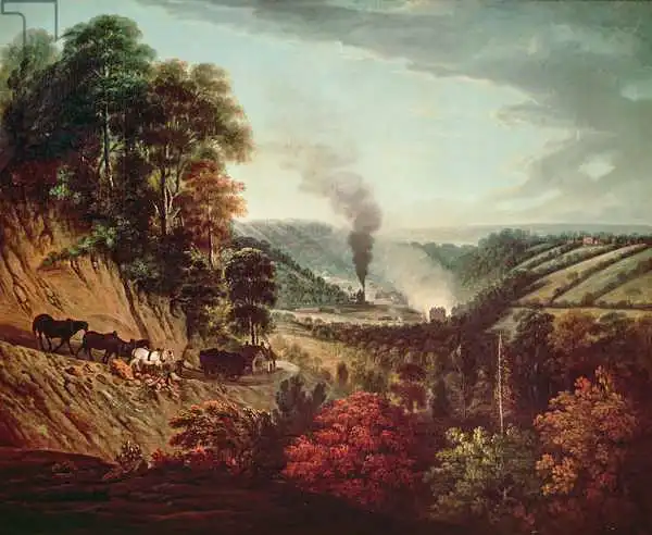 Williams, William: Morning view of Coalbrookdale