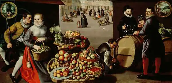 Valckenborch, Lucas van: Mercato della frutta