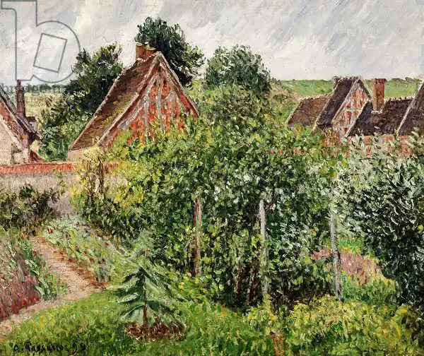 Pissarro, Camille: Pluie, après-midi, Eragny, Temps de Pluie, Apris-Midi, Eragny