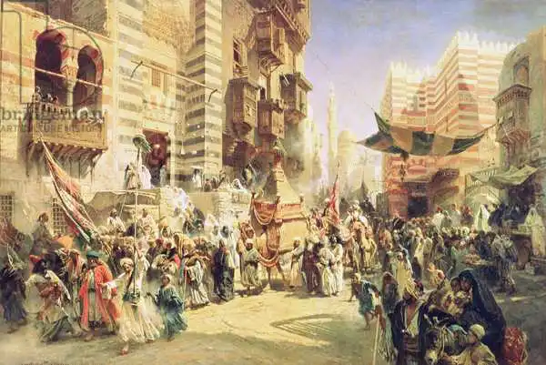Makovsky, Konstantin J.: The handing over of the Sacred Carpet in Cairo