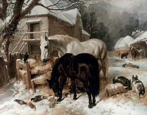 Herring Snr, John Frederick: Farmyard Scene