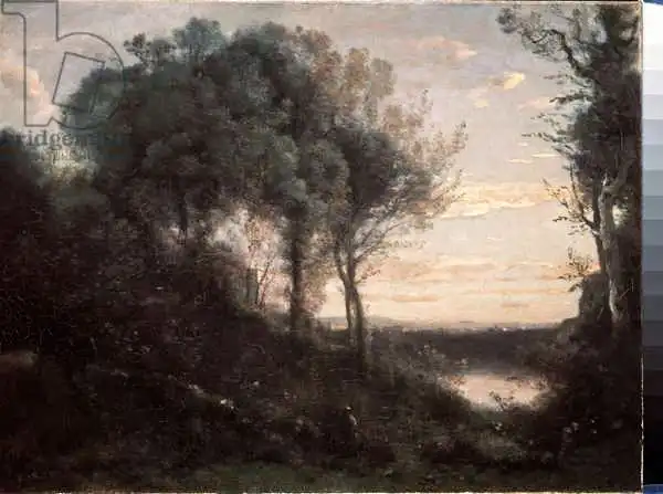 Corot, J. B. Camille: Evening