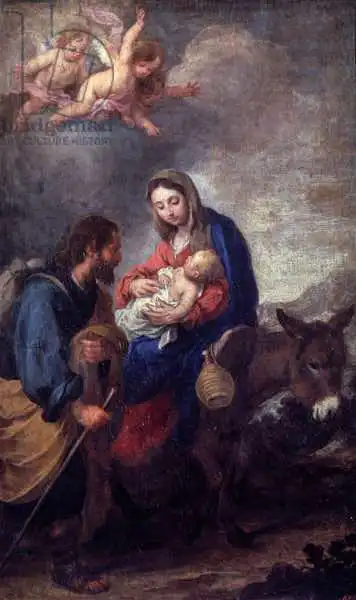 Murrilo, Bartolome: Rest on the Flight into Egypt