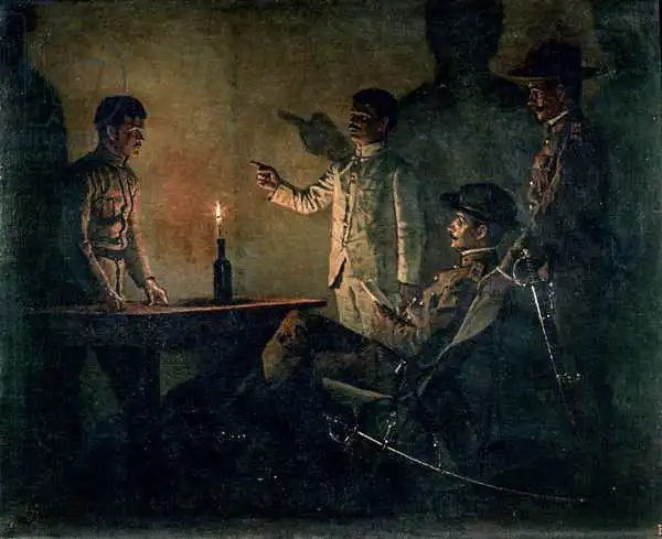Vereshchagin, Vasili Vasilievich: Interrogation of a deserter
