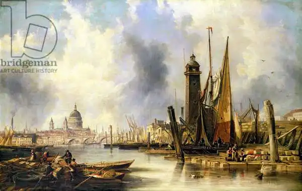 Carmichael, John Wilson: View of London with St. Paul