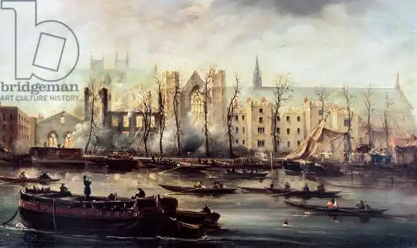 Roberts, David: The Burning of the Houses of Parliament, 16th October 1834