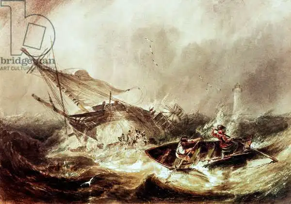 Carmichael, John Wilson: Rowing to rescue shipwrecked sailors off the Northumberland Coast