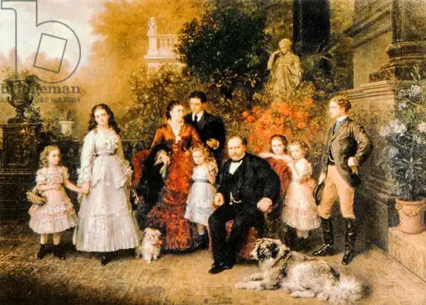 Knaus, Ludwig: Family of the Businessman B. H. Strousberg