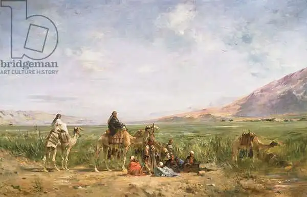 Fromentin, Eugene: Travellers resting at an Oasis
