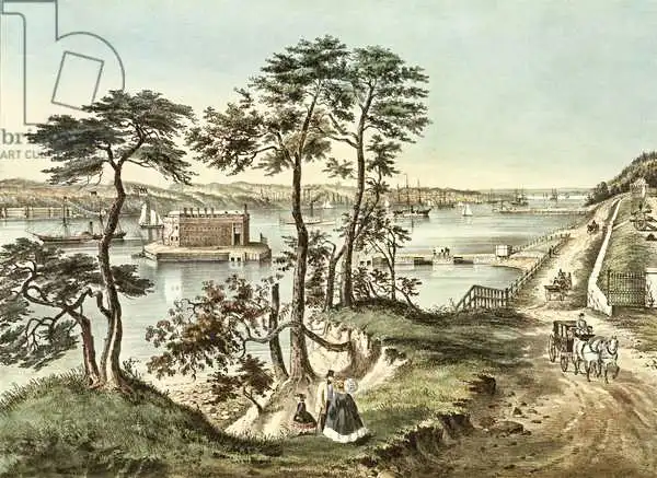 Currier, N.: Staten Island and the Narrows from Fort Hamilton