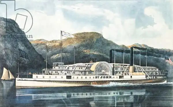 Currier, N.: The Hudson River Steamboat `St. John