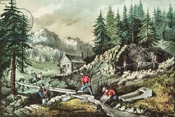 Currier, N.: Goldmining in California