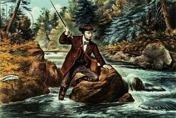 Currier, N.: Brook Trout Fishing - An Anxious Moment