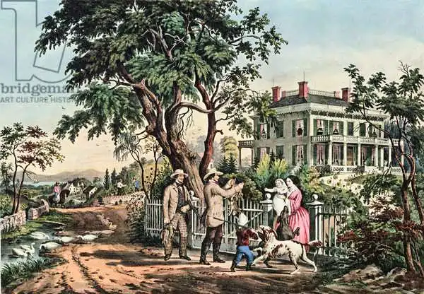 Currier, N.: American Country Life - October Afternoon