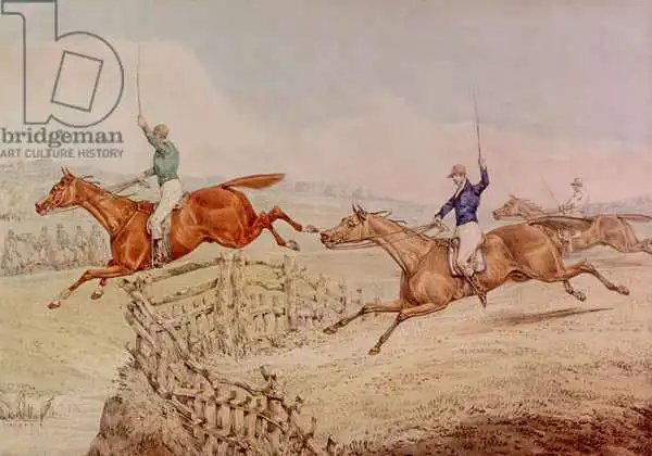 Alken, Henry Thomas: Jumping a Fence
