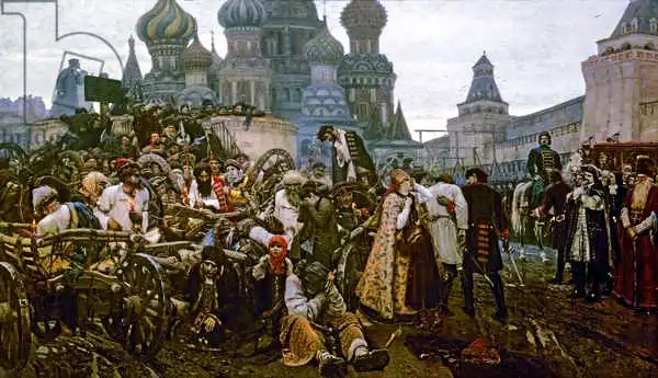 Surikov, Vasilij Ivanovic: The Morning of the Execution of the Streltsy in 1698