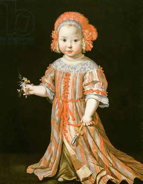 Dutch school (17th century): Portrait of a girl