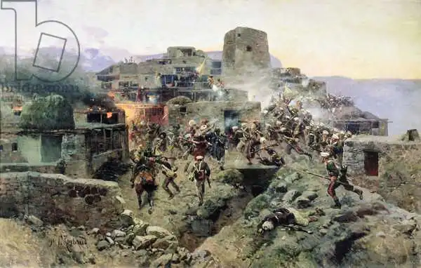 Roubaud, Franz: The Capture of Aul Gimry, 17th October 1832