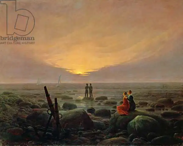 Friedrich, Caspar David: Moon Rising Over the Sea
