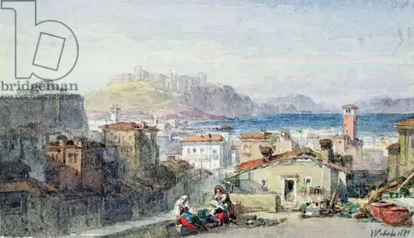Leitch, William Leighton: Nápoles, siglo XIX, acuarela