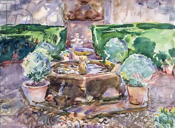 Sargent, John Singer: Fountains in the Generalife, Granada