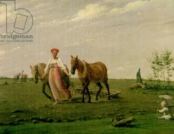 Venetsianov, Aleksei Gavrilovich: Ploughing in Spring, 1820s