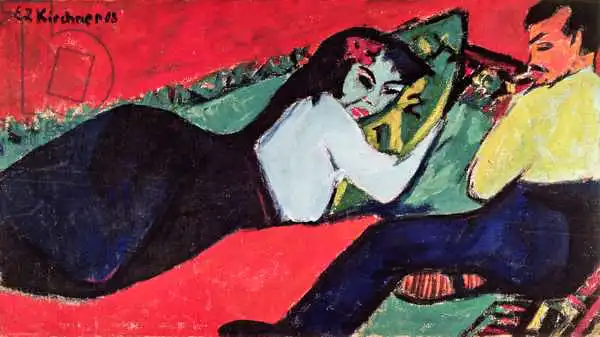 Kirchner, Ernst Ludwig: Liegende Frau