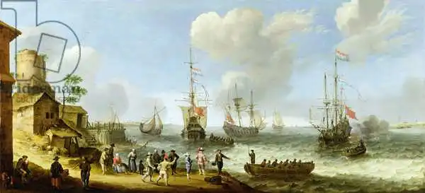 Willaerts, Adam: Dutch Warships in an Estuary