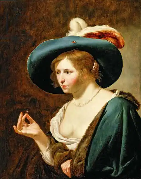 Bijlert, Jan van: The Betrothal: The Bride, c.1630 (pair of 42407)