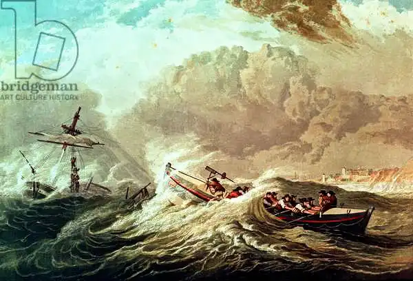 Duncan, Edward: Le canot de sauvetage au large de la baie de Tynemouth